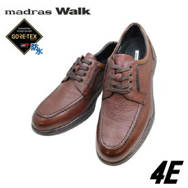 GORE-TEX（ゴアテックス）マドラス ウォーク madras-WALK MW8008 ダークブラウン 4E ウォーキング シューズ 軽量シューズ 防水シューズ 防水靴 メンズ用（男性用）本革（レザー）幅広 甲高 ワイド 24.5cm 25cm 25.5cm 26cm 26.5cm 27cm MW8008