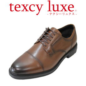 アシックス商事 TEXCY-LUXE TU7796 茶色（ブラウン）4E メンズビジネスシューズ ウォーキング シューズ 幅広 軽量メンズ用（男性用）本革（レザー）革靴立ち仕事 スニーカー 感覚