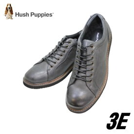 ハッシュパピー 靴 メンズ カジュアル M7120T チャコール (グレー) HUSH PUPPIES スニーカーカジュアル レースアップシューズクラシカルスニーカー 軽量 ノンスリップソール 旅行