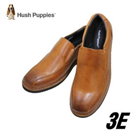 ハッシュパピー 靴 メンズ カジュアル M7121T ブラウン (茶色 HUSH PUPPIES イージー カジュアル スリッポンシューズ紐無し 軽量 ノンスリップソール 旅行