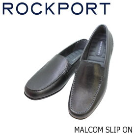 ROCKPORT ロックポート マルコム スリッポン CJ2275 黒 (ブラック) メンズ ビジネスシューズ ドライビングシューズ本革 革靴 軽量仕上げ MALCOM SLIP ON ウォーキングシューズ