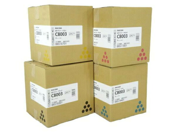 楽天市場】リコー RICOH MP Pトナー C8003 【純正】 トナー 4色セット  