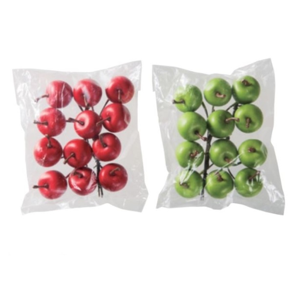 作り物 小さいりんご ミニアップル リース材料 パーツ 造花 リンゴ フェイクフード フェイクフルーツ ランキングTOP10 12個入 業界No.1 ミニアップルピック 食品サンプル 2cm