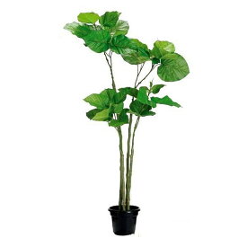 人工観葉植物 ウンベラータ 110cm（インテリアグリーン 造花・フェイクグリーン・フェイクプラント・擬木・鉢植え）
