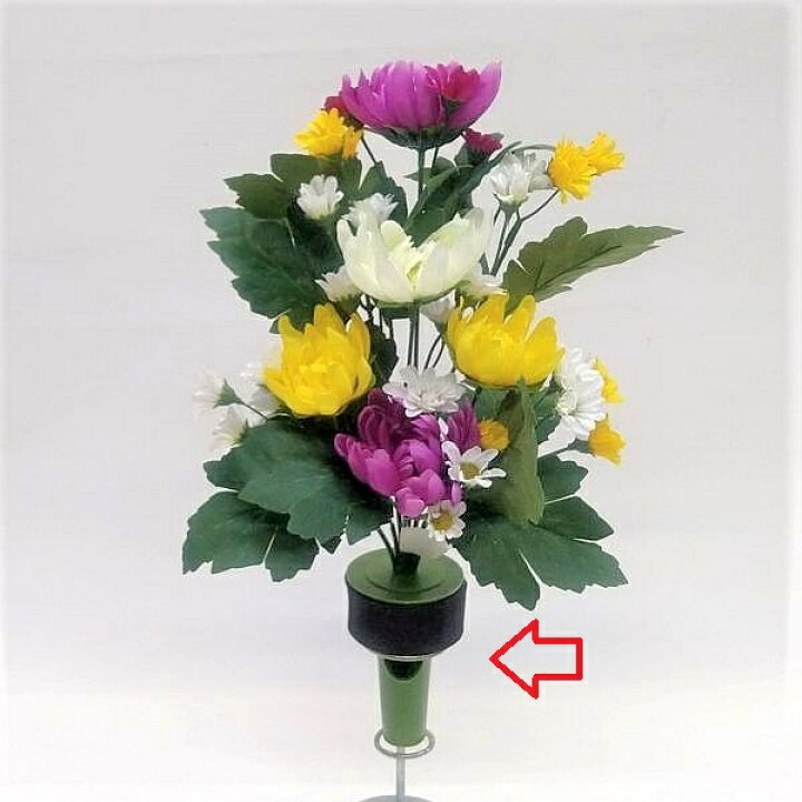 楽天市場 造花 仏花用 お墓の花立キャップ 3サイズ 仏壇 お墓 お供え花 供花 盆花 造花 フラワーデコレーション ハセガワ