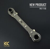 FUJIYA　フジヤ　黒金　FRS-11-BG　全長：146mm　板ラチェットレンチ
