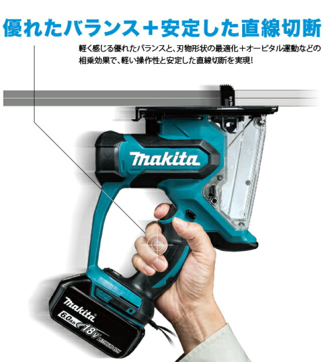 楽天市場】makita マキタ SD180DRGX (6.0Ah) 充電式ボードカッタ 