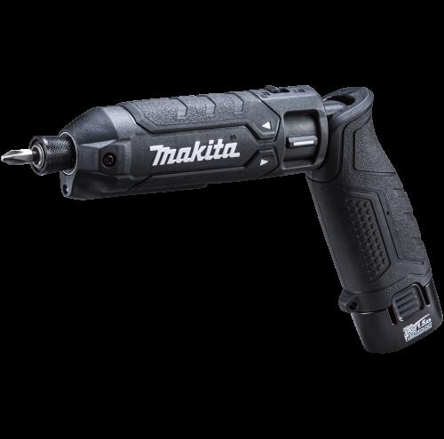 Makita TD023DSHX 無線筆電衝擊起子，配備 BL0715 (1.5Ah) 電池 x2、DC07SB 充電器和塑膠外殼。