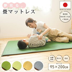 国産 い草ラグ 送料無料 ひんやり 熊本県産い草 マットレス 1畳 シングル 日本製 かわいい おしゃれ 車中泊マット 車中泊グッズ 裏付き へこみ防止 保護 傷防止 カビ防止 夢見る畳マット シングル 95×200cm 夏 純国産 ござ 昼寝 ごろ寝 ウレタン入り 熊本 の いぐさ