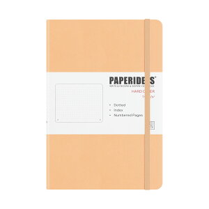 PAPERIDEAS ノート A5 ハードカバー クラシック ノートブック 方眼 ドット方眼 無地 ゴムバンド 栞紐2本 全20色 大学ノート ジャーナリングノート おしゃれ かわいい 可愛い シンプル 縦書き 学習