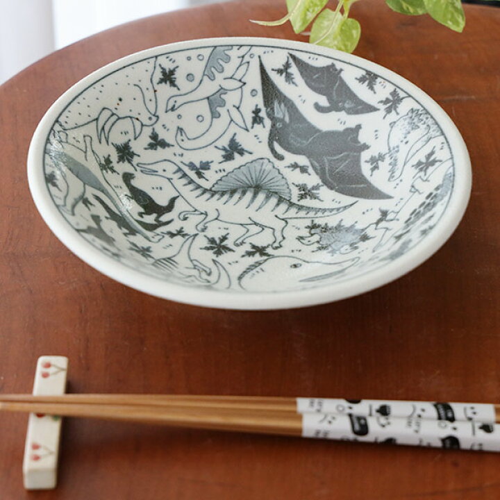 楽天市場】深皿 きょうりゅうのなかま50浅丼 直径16.5cm 高さ4.7cm 