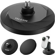 TELESIN DJI Osmo Pocket 3/Pocket 2/INSTA360 GO 3 対応 磁気マウントベース アダプターマウント 1/4ネ…