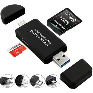SDJ[h[_[ 4in1yLightning/Type-c/USB/Micro USBz J[h[_[ }`J[h[_[ OTG@\ f[^] eʕs [ t@CǗ [ J[h[_[ SD/Micro SD