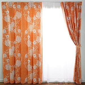 �X�~�m�G �Ռ��J�[�e�� �n�i�J�U�� 100×178cm �I�����W 1���� V1251