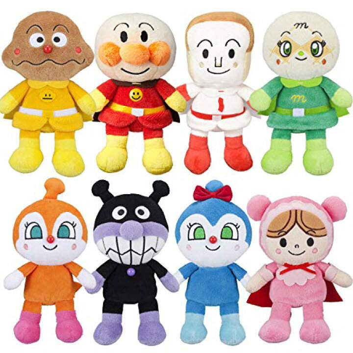 楽天市場】アンパンマン プリちぃビーンズS Plus 8体 ぬいぐるみ 