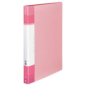 コクヨ(KOKUYO) ファイル クリヤーブック グラッセル 固定式 A4 40枚 ライトピンク ラ-GLB40LP