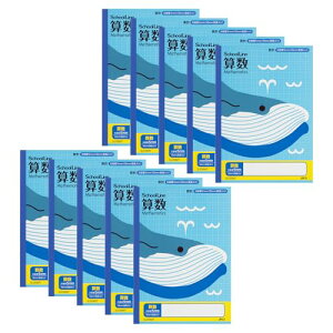 アピカ 学習帳 スクールキッズ 5mm方眼 算数 B5 10冊 SLS10MT