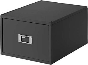 ライクイット (like-it) 収納ケース DVD ファイルユニット 深型 約幅26×奥35×高18.2cm オールグレー 日本製 MX-40