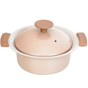 和平フレイズ 軽くて扱いやすい 卓上鍋 16cm 1人用 ブラウン IH対応 ガス セラミック加工 プチなべ RB-3210