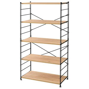 �R�P(YAMAZEN) ���b�N �I�[�v���V�F���t ��85.5×���s41.5×����162cm 5�i �A���\ �ȒP�������� �ω׏d��25kg(�I��