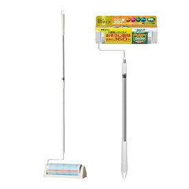 ニトムズ コロコロ 本体 L フロアクリン SC 200 幅広 伸縮 ロング スパっと切れる フローリング カーペット 畳 ペットの毛 ダニ 花