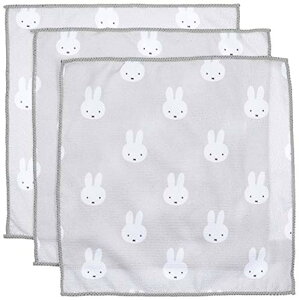 オカトー(Okato) DickBruna miffy マイクロファイバーふきん 30×30cm 3枚セット 顔だけミッフィー 約縦30×横30