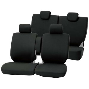 ボンフォーム(BONFORM) シートカバー カラードカバー 軽自動車 ワゴンフリー ケイベンチフルセット ブラック 4055-62BK