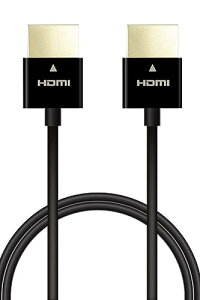 �G���R�� HDMI �P�[�u�� 50cm 4K×2K�Ή� �X�[�p�[�X���� ���ɔz�������ȈՃp�b�P�[�W �u���b�N ECDH-HD14SS05BK