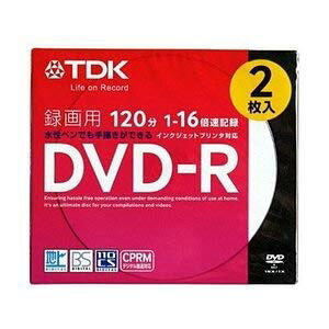 TDK ^pDVD-R 120 1-16{ CPRMΉ 2 5mmXP[X