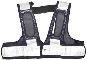 ミズケイ フルハーネス用安全ベスト「装着できるんです」(紺/白) 5941111 F