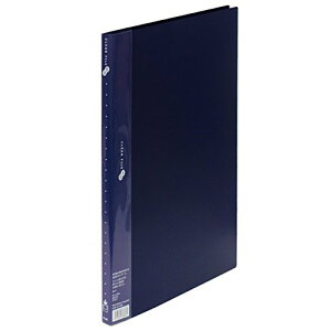 PLUS(プラス) ファイル クリアファイル スーパーエコノミー B4縦 20ポケット 88-471 ネイビー