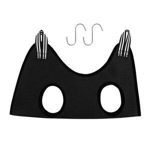 Remarks Japan グルーミングハンモック トリミング用 ハンモック ブラック S 犬 猫 ペット 爪切り 暴れ防止 吊り上げ 歯磨き