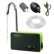 ウォーターポンプ エアーポンプ USB 充電式 水槽 給水ポンプ LEDライト 手洗い 釣り 災害 防災 汲み上げ …
