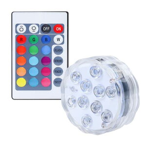 LED潜水ライト 水槽照明 バスライト インテリア 電池式 リモコン 無線 防水 お風呂 おしゃれ バスタブ 水中ライト