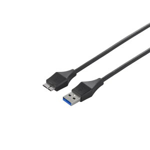 �o�b�t�@���[ BUFFALO ���j�o�[�T���R�l�N�^�[ USB3.0 A to microB �X�����P�[�u�� �u���b�N 1m BSUAMBSU31