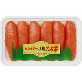【ケースなし】 かねきち吉野 低塩たらこ 一本物 中サイズ 北海道古平加工 アメリカ産 うす色 生食用 400g