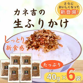 ふりかけ ご飯のお供 カネ吉の生ふりかけたっぷりセット(40g×6袋)