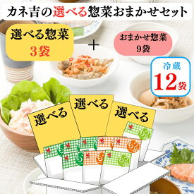 【3袋選べる！】カネ吉の選べるおまかせ惣菜セット(12袋)【期間限定】