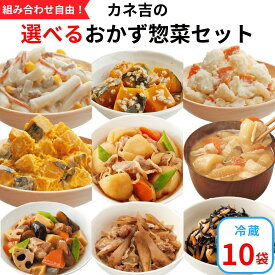 【まとめ買いキャンペーン対象商品】カネ吉の◆選べるおかず惣菜◆セット(10袋) おかず 時短