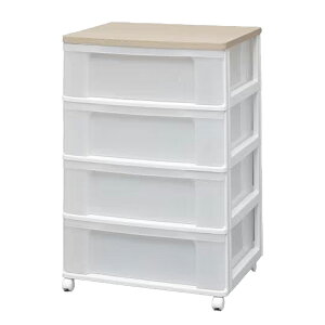 アイリスオーヤマ ウッドトップチェスト W653P・W654P 棚 組立不要 収納 フレンチオーク/ホワイト 3段/4段