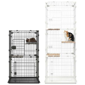 アイリスオーヤマ コンパクトキャットケージ2段 3段 CCC-112 CCC-168 猫用 猫ケージ 2段 3段 室内 キャットケージ ケージ コンパクト コンパクトキャットケージ ナチュラル ダークグレー /ねこポン対象