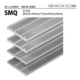 ステンレス製グレーチング カネソウ SMQ 15015P=10 フラットバータイプ 滑り止め模様付 横断溝・側溝用 500×994×15mm 1個