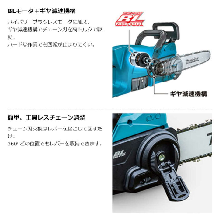 楽天市場】【純正品】300ミリ充電式チェンソー マキタ MUC307DZ ガイド 