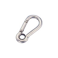 ステンレス金具 スナップフックA型 水本機械製作所 MM A-3S〜12(D3〜12×L38〜140×W19〜68×S6〜21×d5…