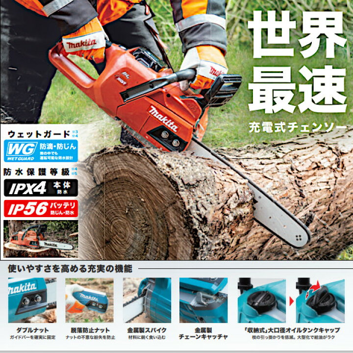 楽天市場】【純正品】充電式チェンソー 【マキタ】 MUC019GZ4 本体のみ 