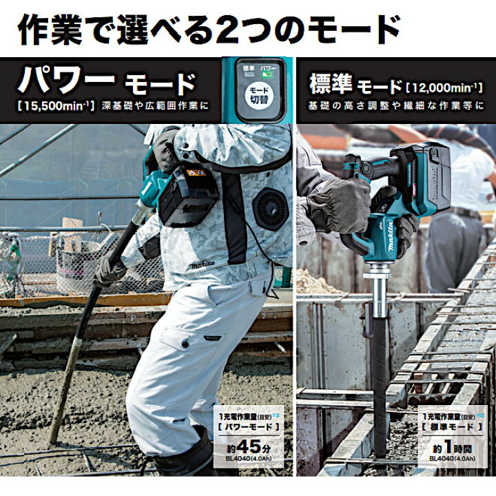 楽天市場】【純正品】充電式コンクリートバイブレータ 【マキタ 