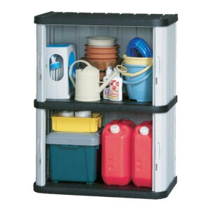 アイリスオーヤマ ミニロッカー ML-1200V ブラック/グレー 幅900×奥行520×高さ1,150