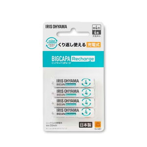�A�C���X�I�[���} BIGCAPA Recharge �j�b�P�����f�d�r �P4�` 4�{�p�b�N BCR-R4MH/4B