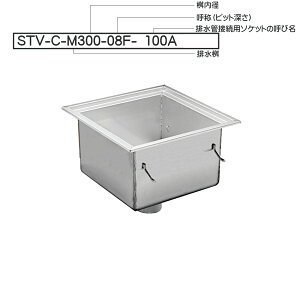 �J�l�\�E HACCP�Ή� �T�j�^���[�g���t STVCM300-100A �r���Ǘp�Ăьa�F100A �e���aA�F300mm �e�[��E�F162.5�`375mm SUS304 �r����