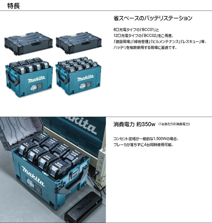 楽天市場】マキタ Makita 多口充電ケース (8口充電) A-78346 複数の 
